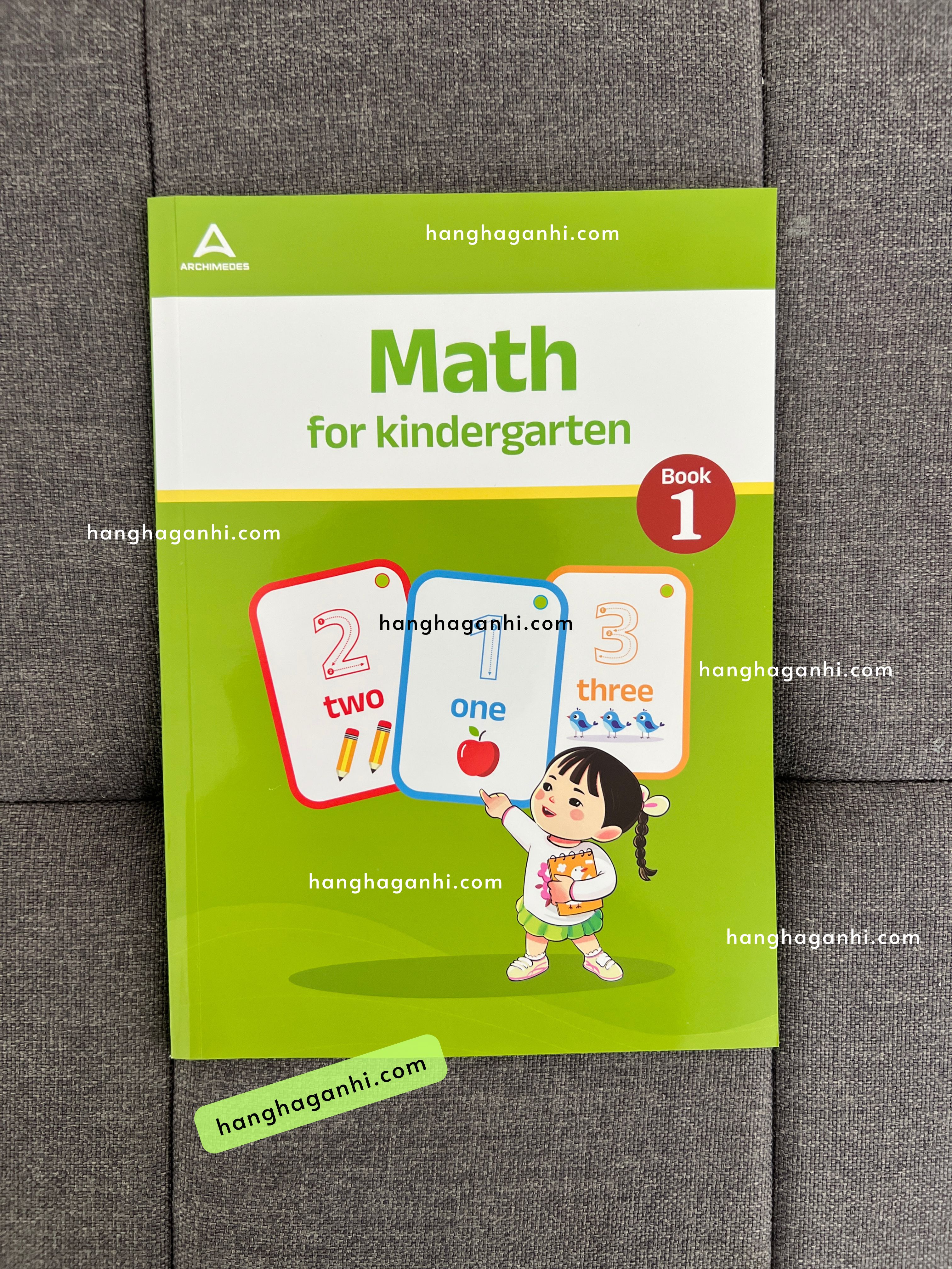 Sách Archimedes Math for Kindergarten Book 1, Toán tiếng Anh mầm non