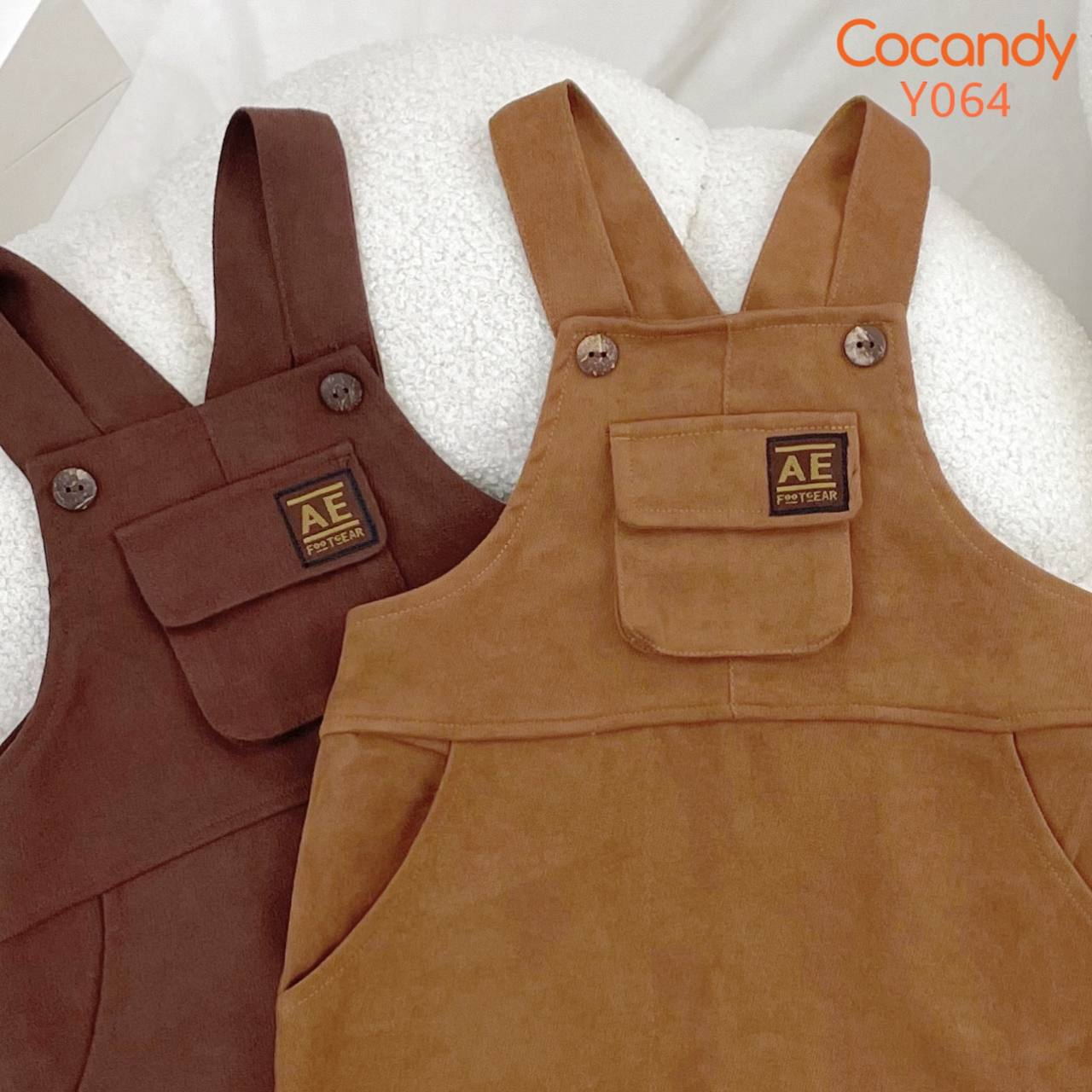 Yếm quần nhung NÂU ĐẬM túi ngực_thumbnail_3