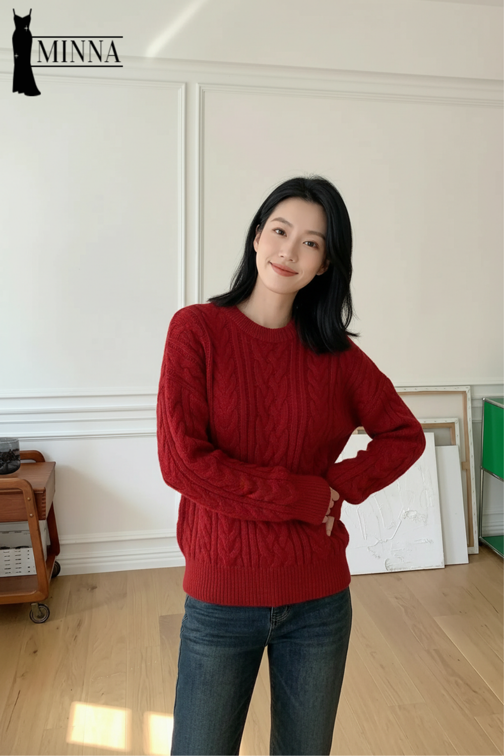 Classic Cable Knit Sweater - MA028_thumbnail_1
