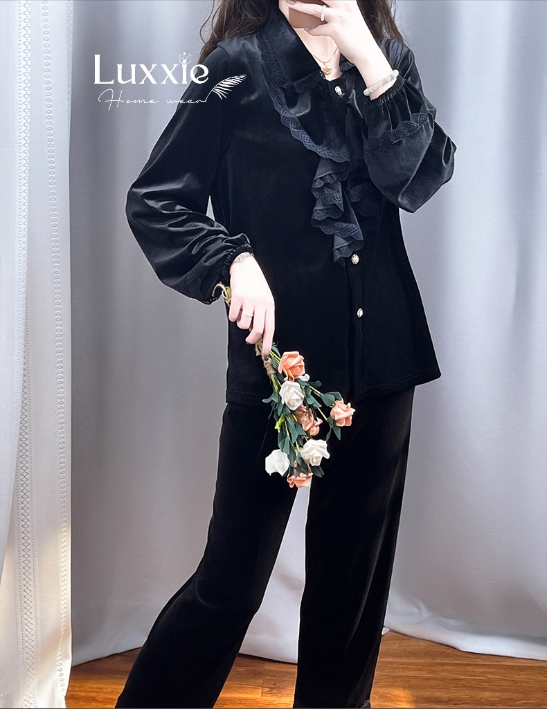 NHUNG35 Bộ ngủ nhung cổ bèo tầng_thumbnail_3