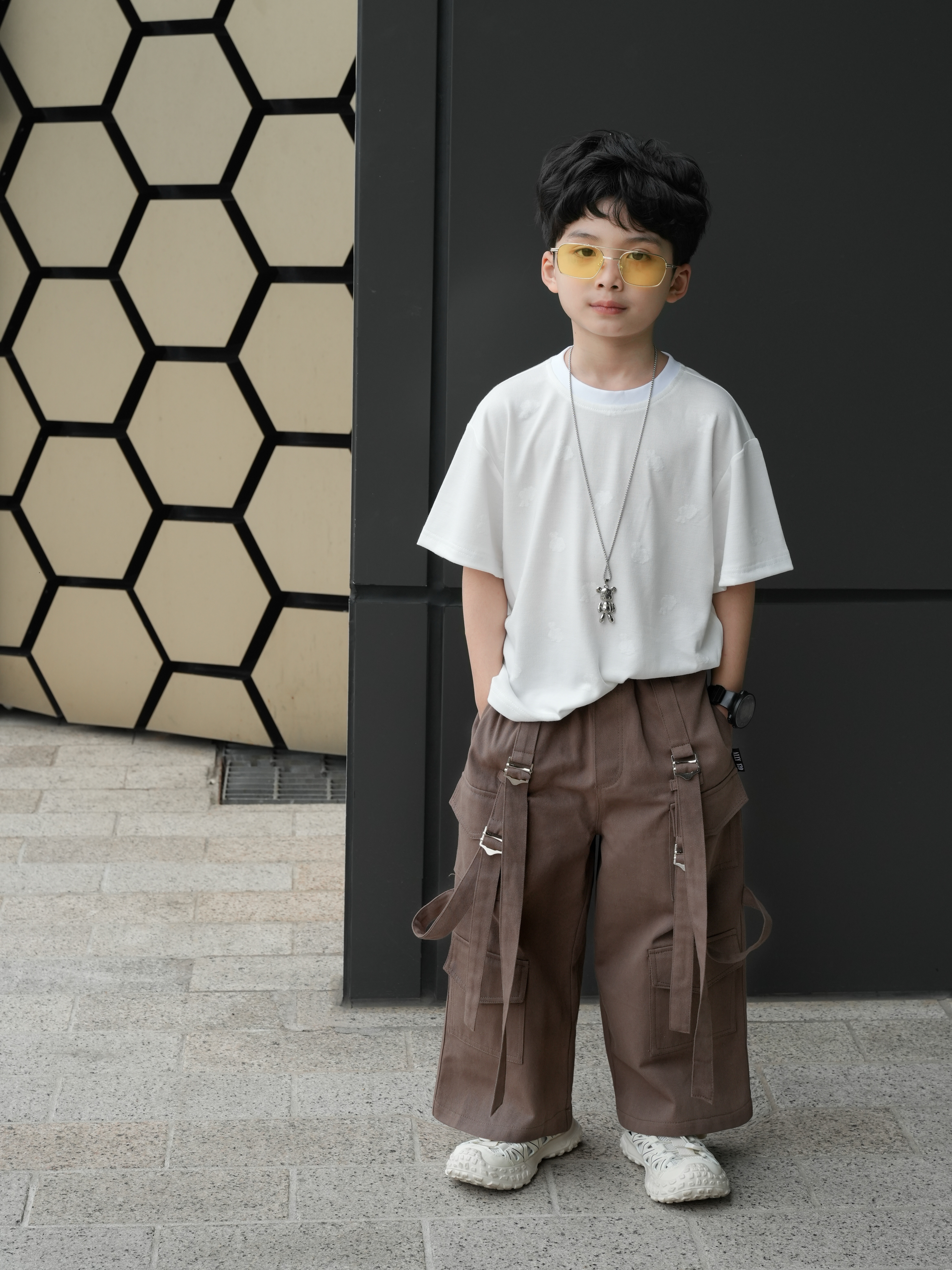 Áo Thun ALLY Bé Trai Cotton Cao Cấp – Thêu Hình Thỏ Chìm Cực Xinh – Dáng Rộng Unisex _thumbnail_2