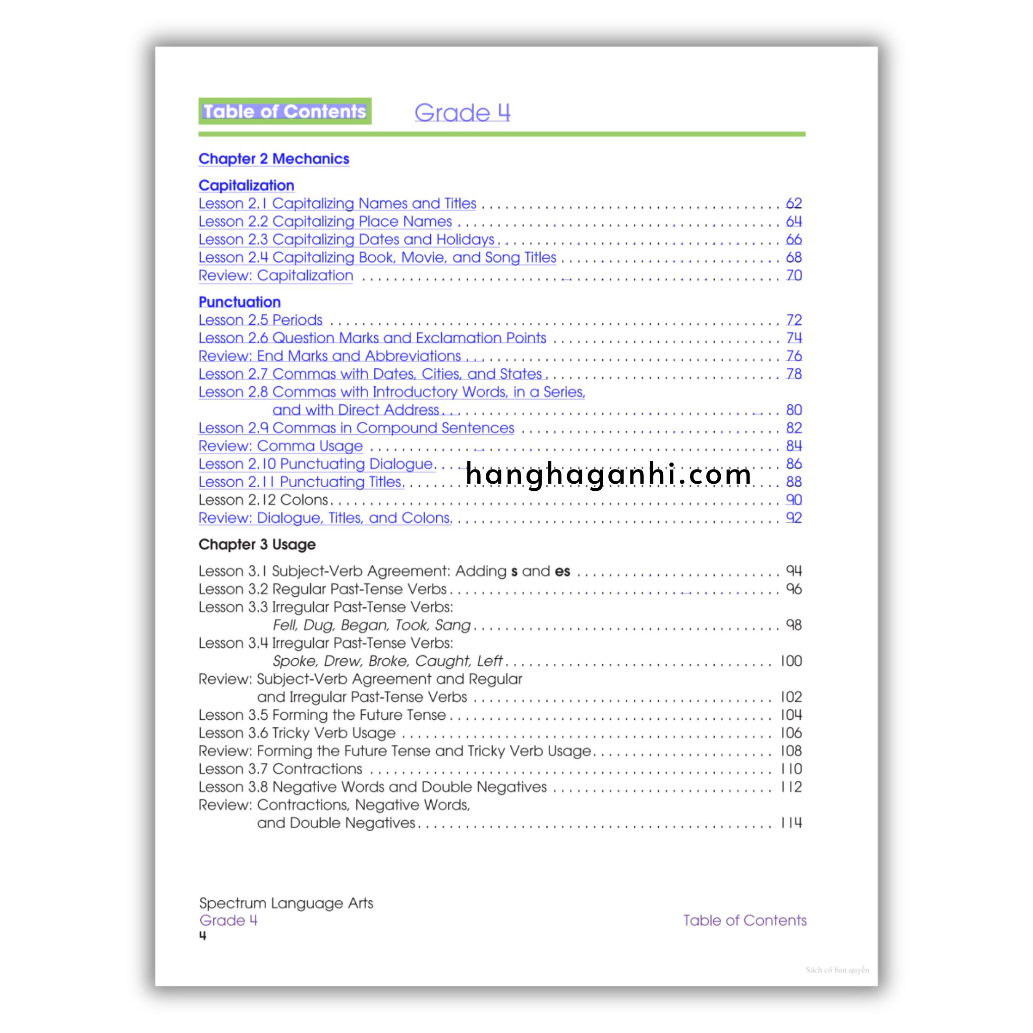 Sách Spectrum Language Arts Workbook Grade 4_thumbnail_1