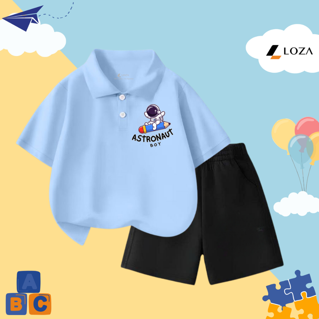 Bộ cộc bé trai in hình Phi hành gia - Loza Kids BO298_thumbnail_8