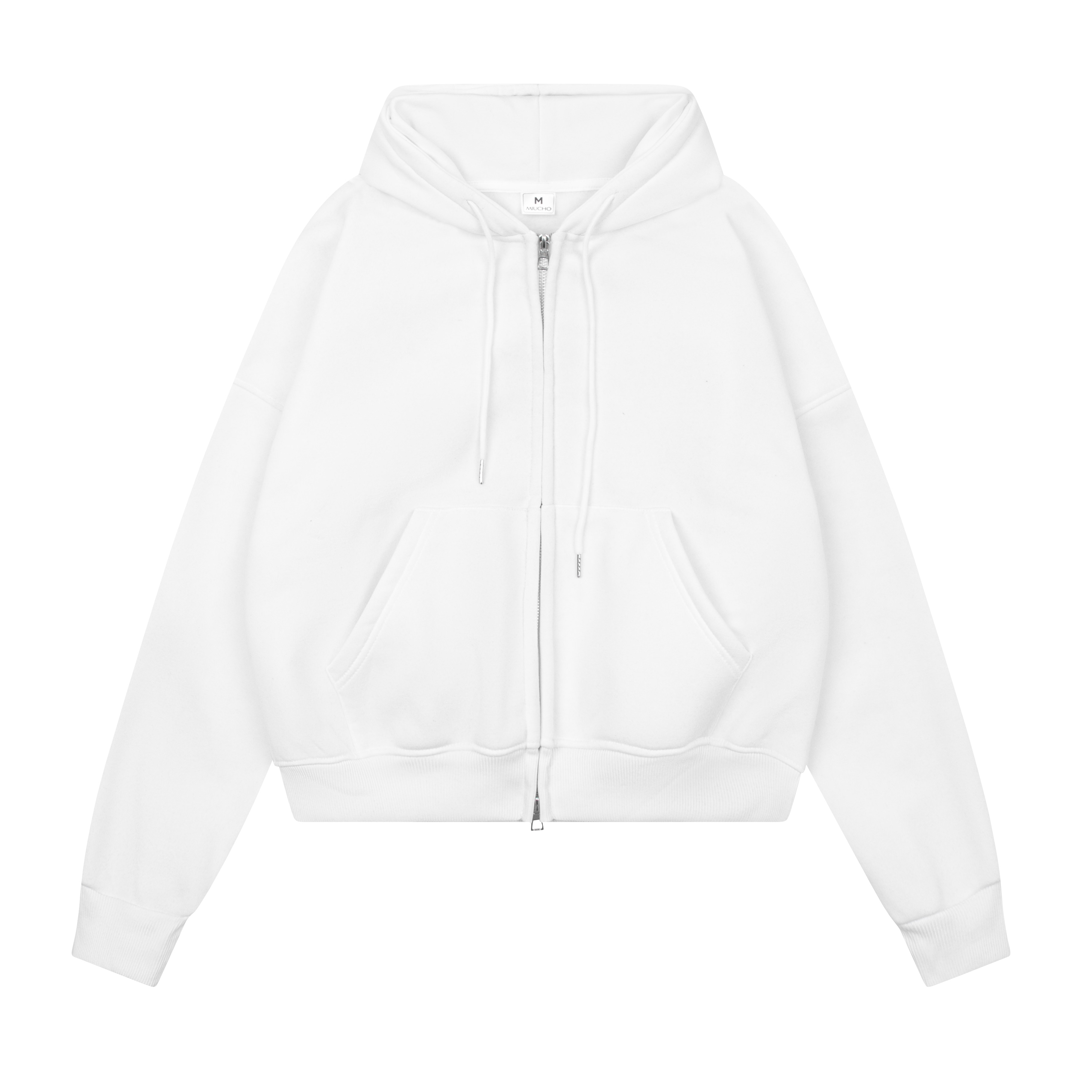 Áo hoodie zip unisex form boxy HXT01 Miucho vải nỉ bông dày dặn khóa kéo_thumbnail_12