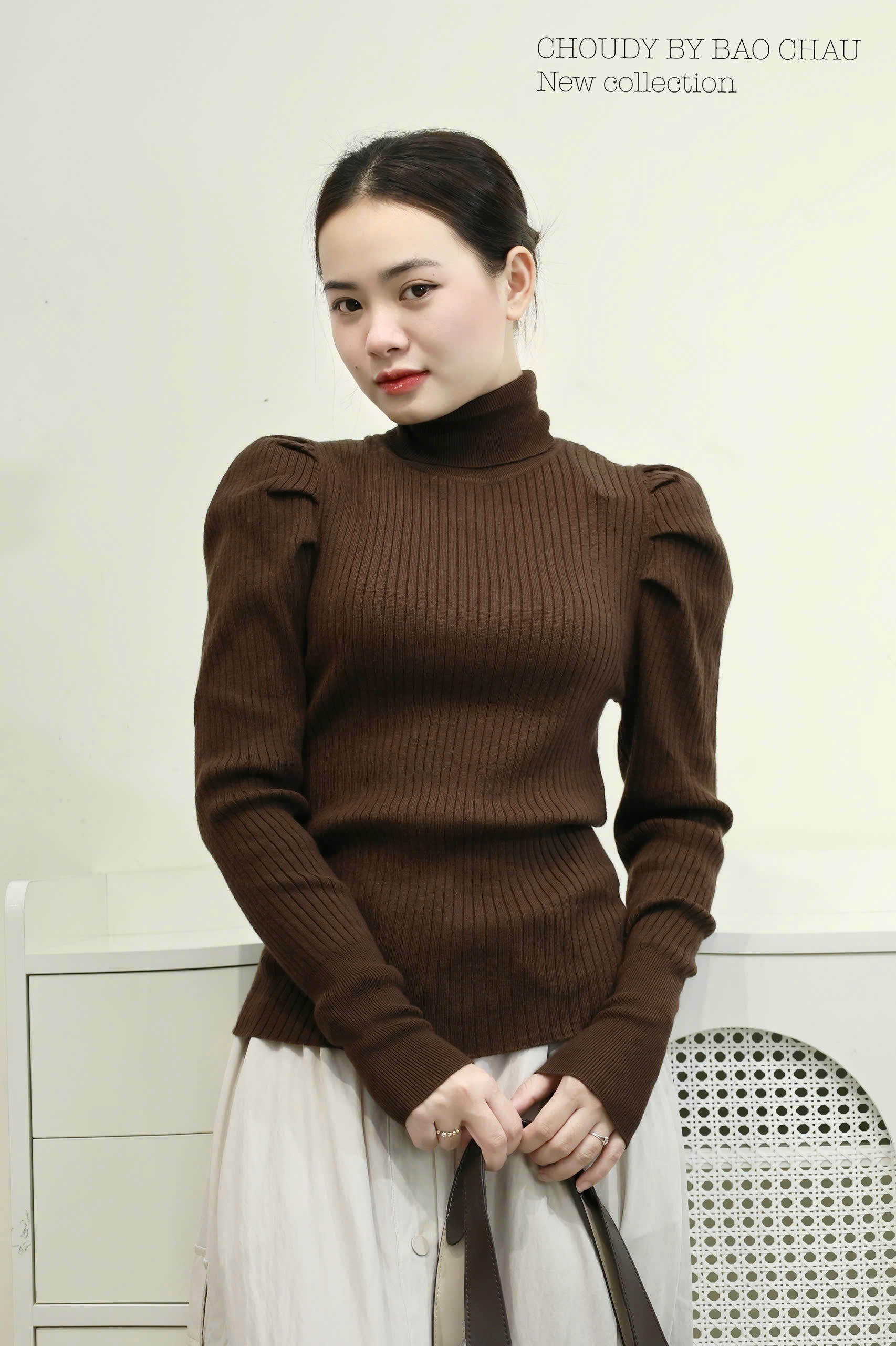 A776 ÁO CỔ LỌ NÂU