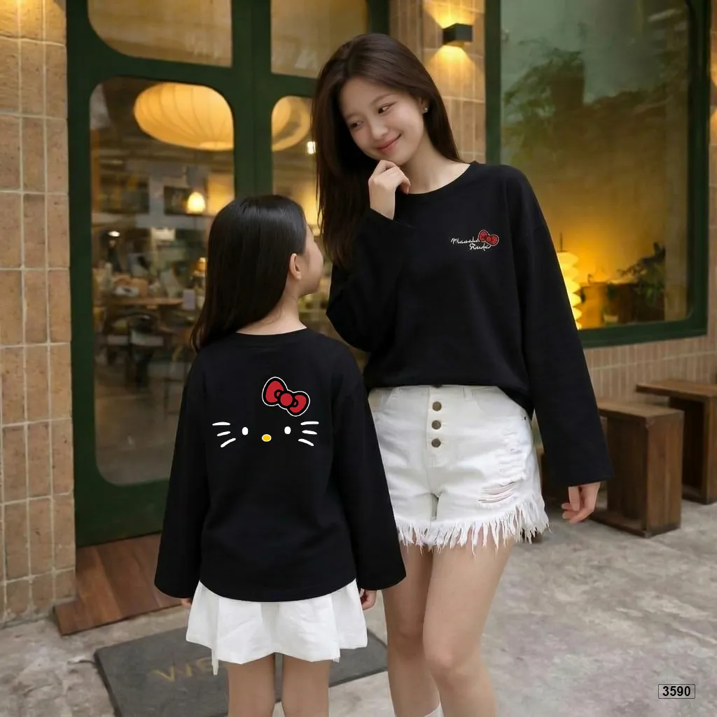 Áo thun trẻ em form rộng tay dài vải cotton thoáng mát Kado 3590_thumbnail_4