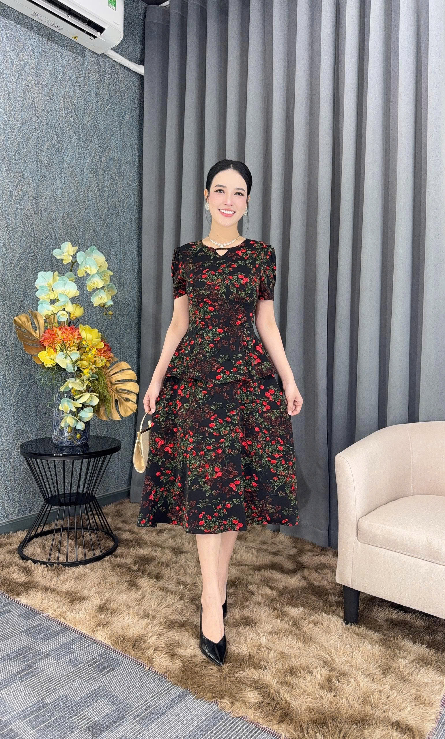 Đầm peplum - Y2028 - Thương hiệu Zonbig