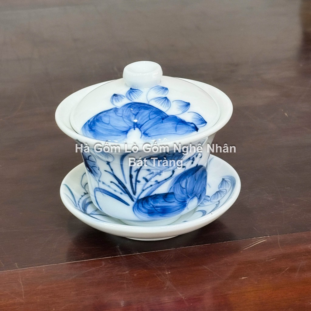 Bát Sâm Hoa Sen Thờ Cúng MEN SEN CHÀM Bát Tràng - Nghệ nhân chế tác