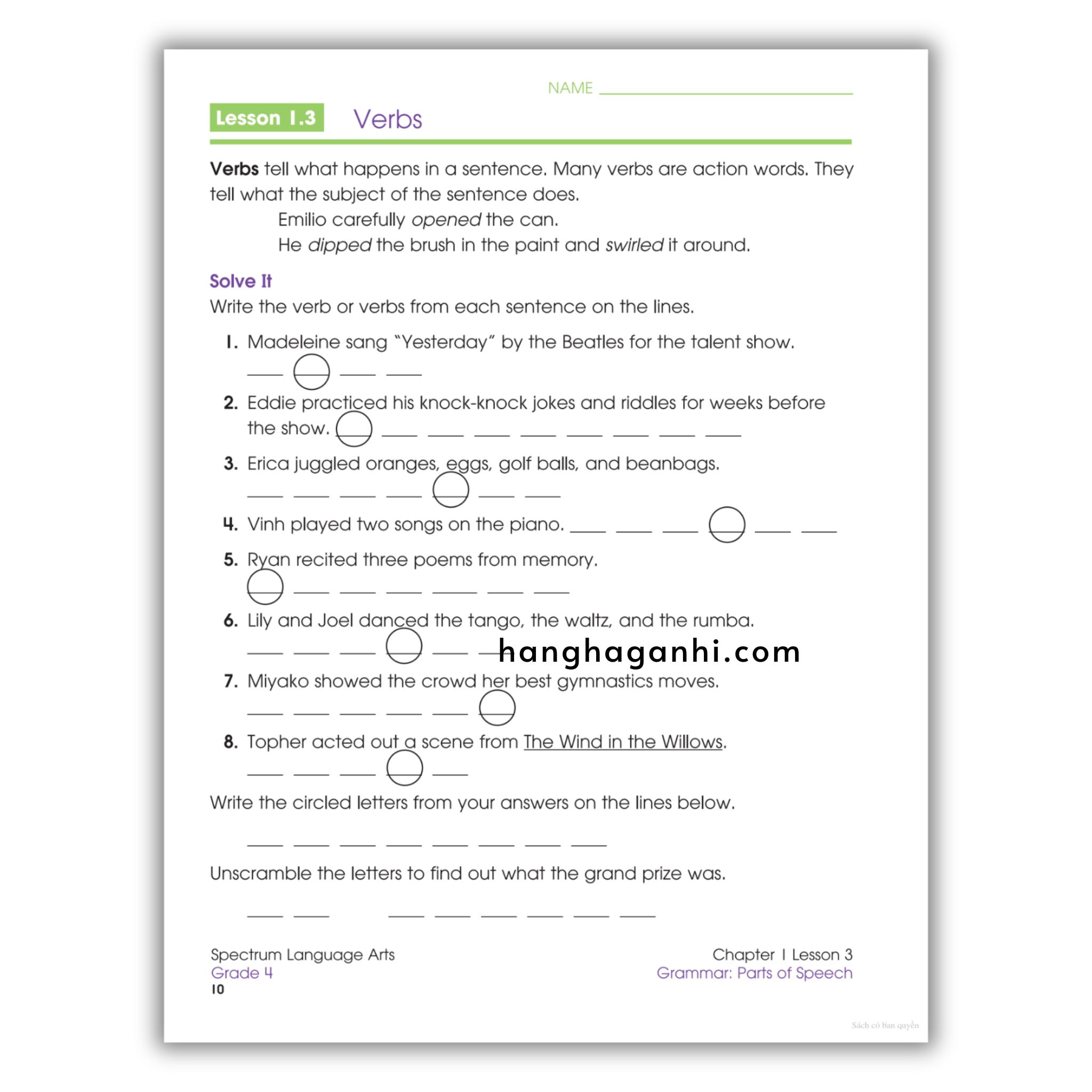 Sách Spectrum Language Arts Workbook Grade 4_thumbnail_11