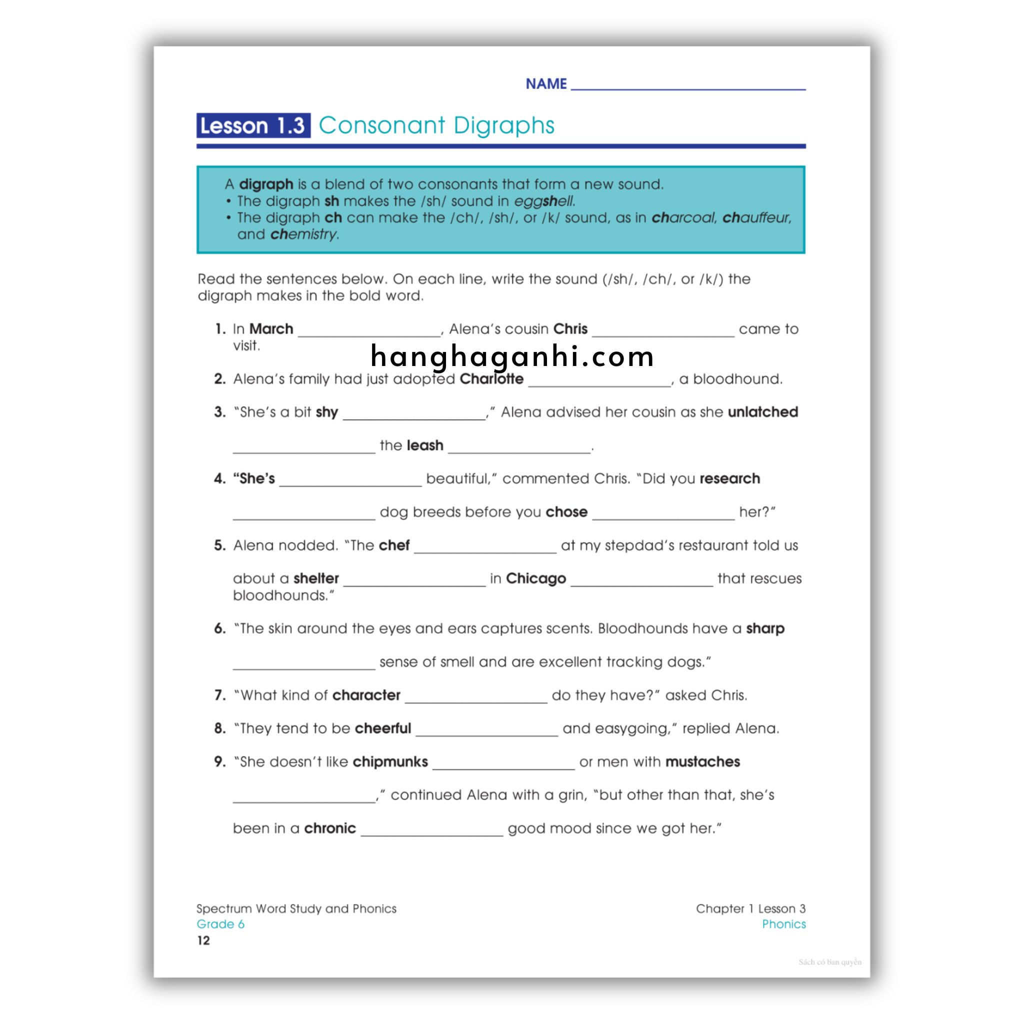 Sách Spectrum Word Study and Phonics Workbook Grade 6_thumbnail_14
