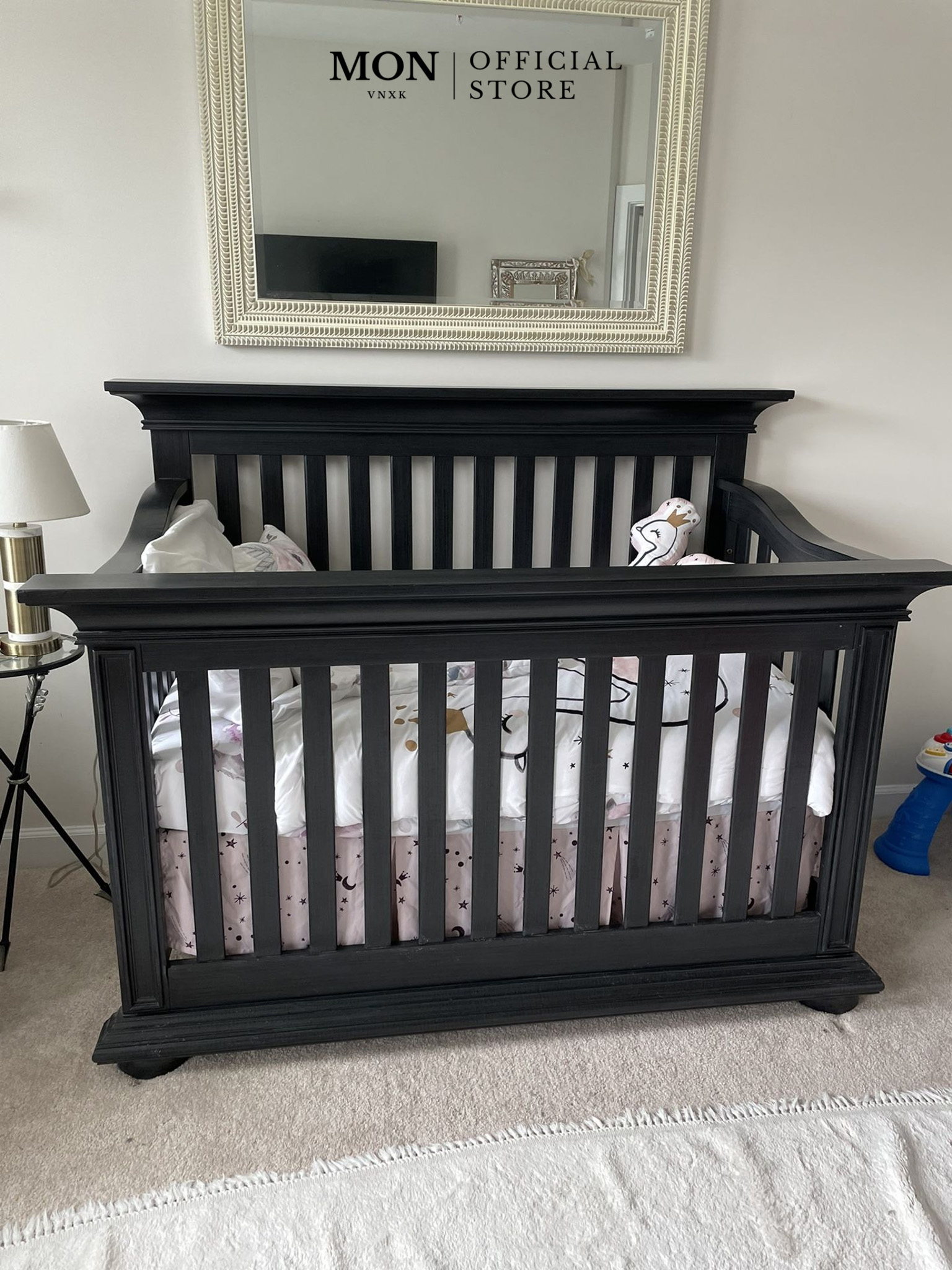 Sao chép CŨI GỖ OXFORD HARLOW 4 IN 1 CONVERTIBLE CRIB NAVY MIDNIGHT SLATE