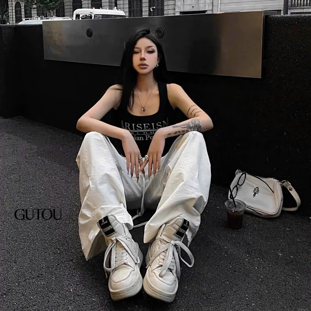 [ GUTOU ] Áo Ba Lỗ Thun Gân In Chữ Power_thumbnail_6