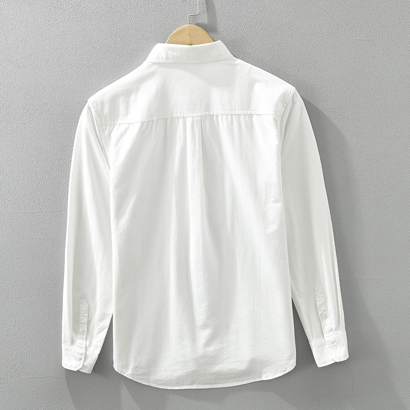 Áo Sơ Mi Dài Tay Sọc Nối Nhật Bản Nam – Phong Cách Nghệ Thuật, Dáng Rộng Thời Trang, Chất Cotton Thoáng Khí_thumbnail_4