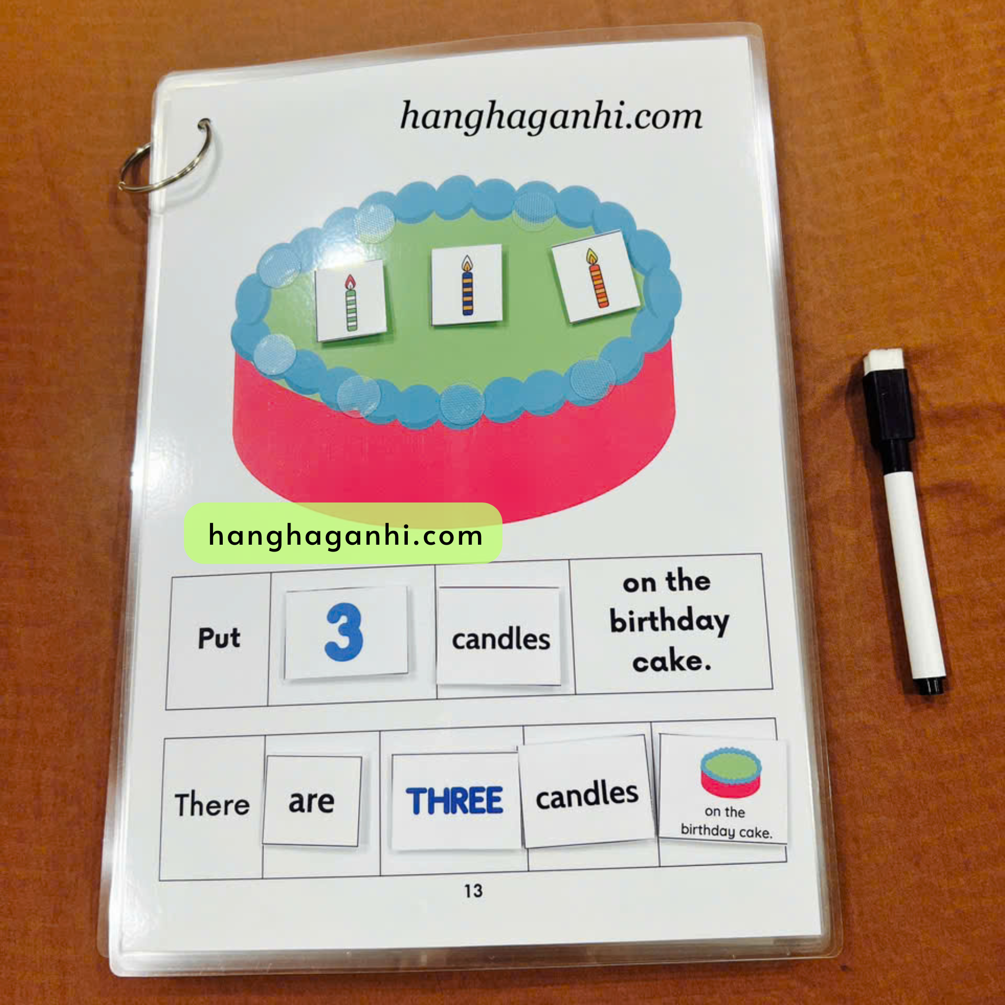 Học liệu My first number bóc dán tặng kèm bút viết xoá_thumbnail_2