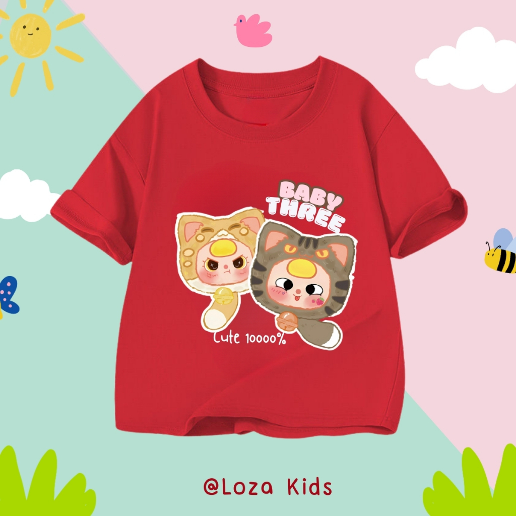 Áo thun cho bé in hình ' 2 chú Baby Three' - Loza Kids AT026_thumbnail_0