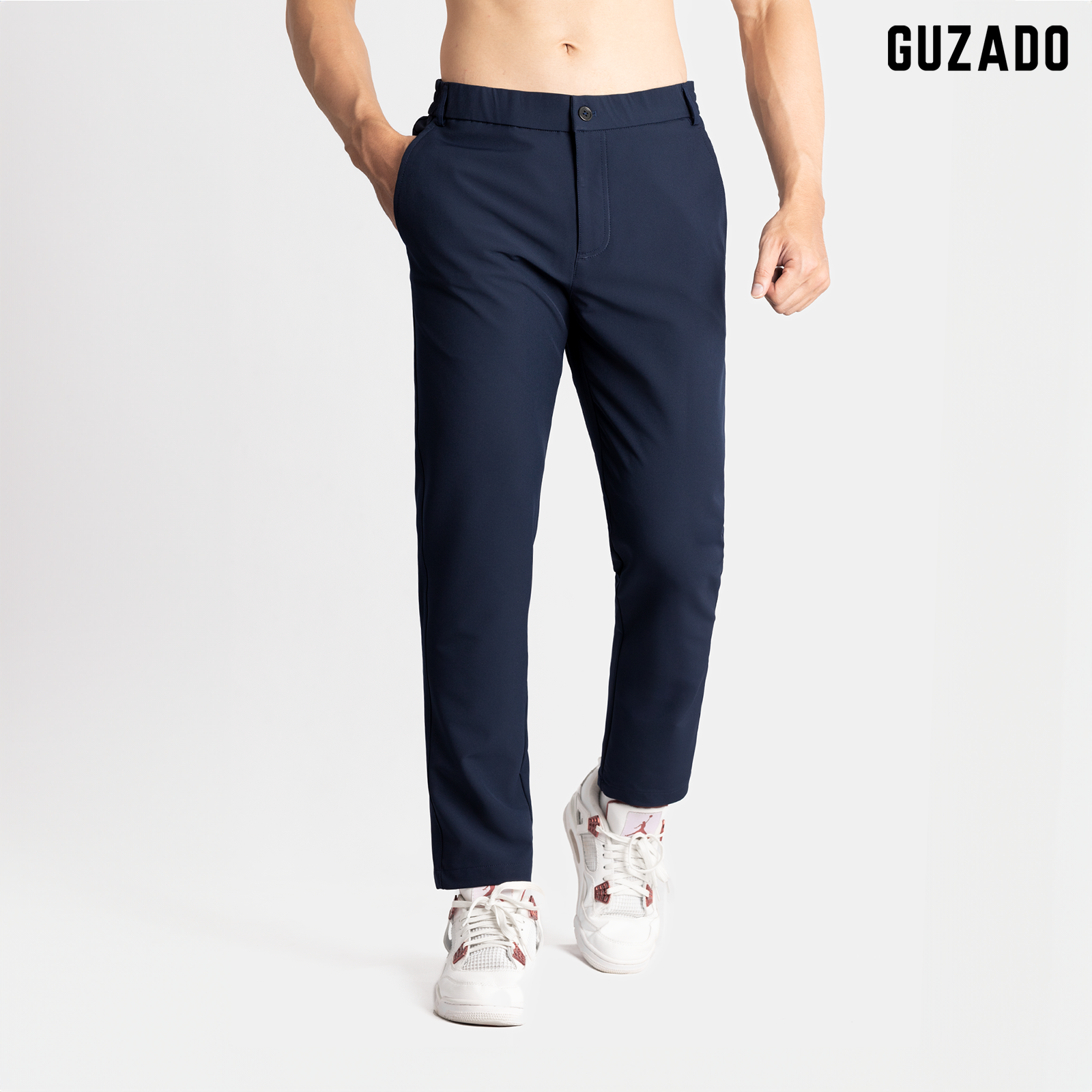 Quần Âu Nam GUZADO Cao Cấp , Cạp Cúc GDC03_thumbnail_3