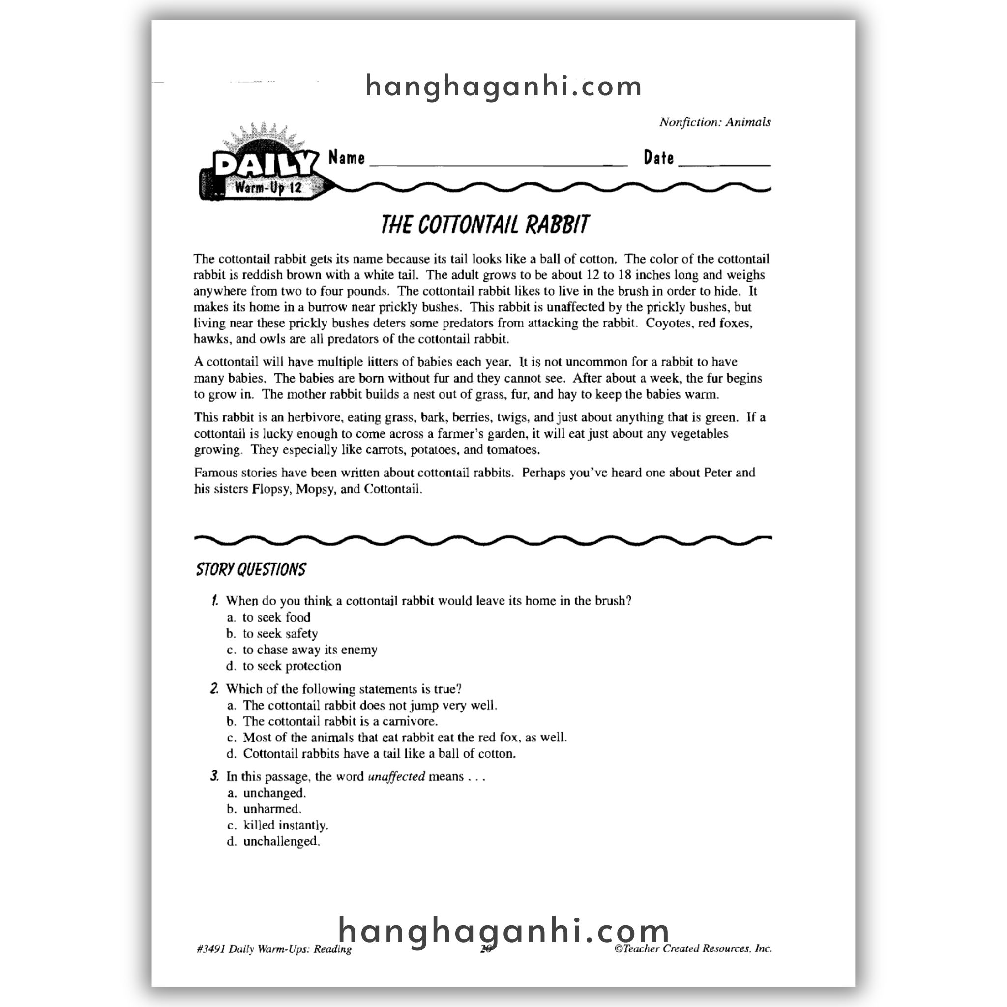 Sách Daily Warm Ups Reading Grade 5_thumbnail_3