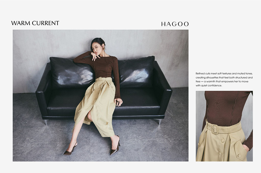 Phần cổ tròn nhẹ nhàng mang đến cảm giác mềm mại, tôn gương mặt và phù hợp với mọi dáng người.