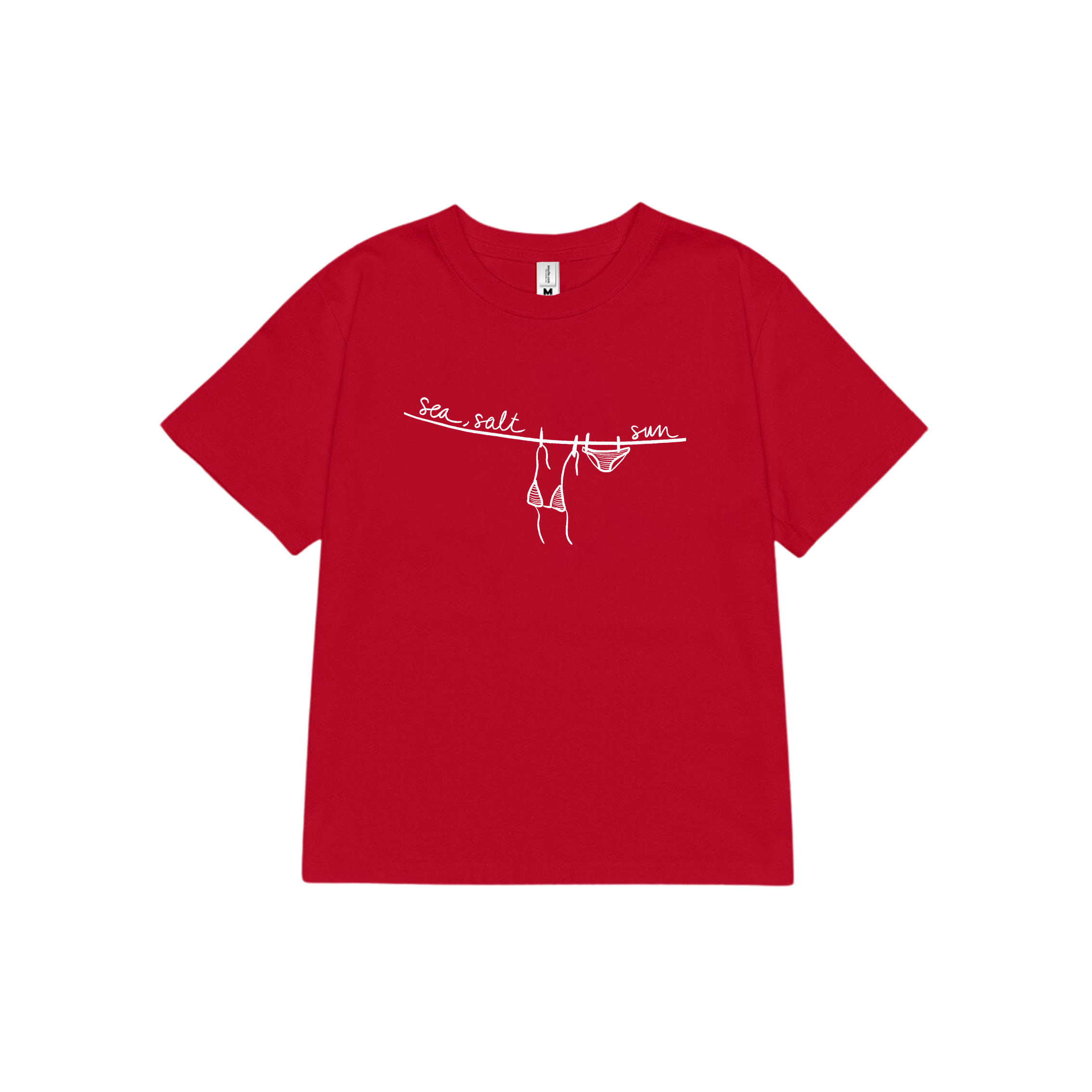 Áo baby tee ôm body hè biển 2146 Miucho cổ tròn vải cotton 4c thoáng mát in mix_thumbnail_0