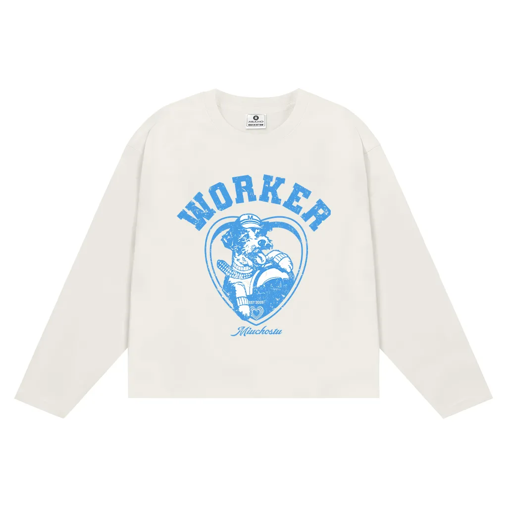 Áo thun boxy tay dài Miucho Worker 3114_thumbnail_9