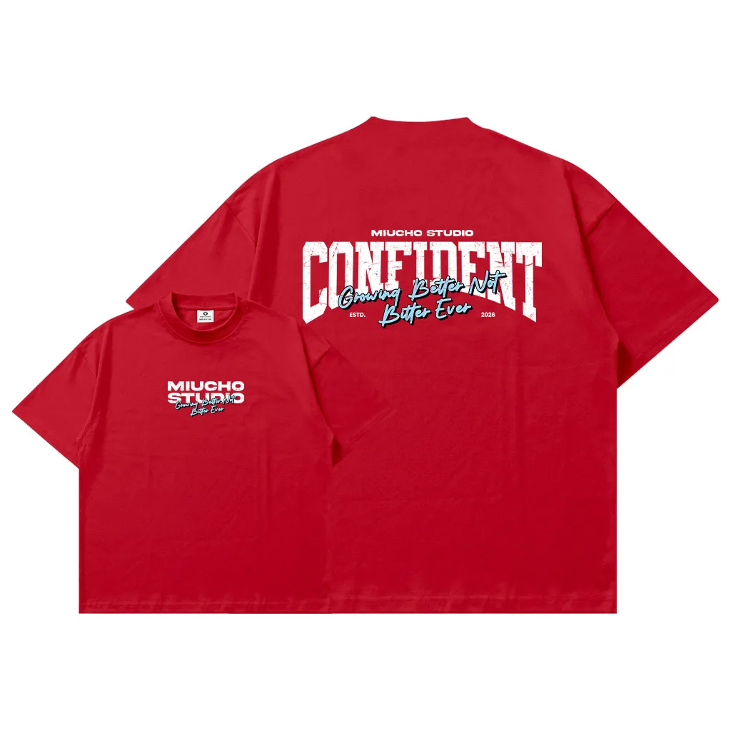 Áo thun boxy unisex chữ basic Miucho 3054_thumbnail_10