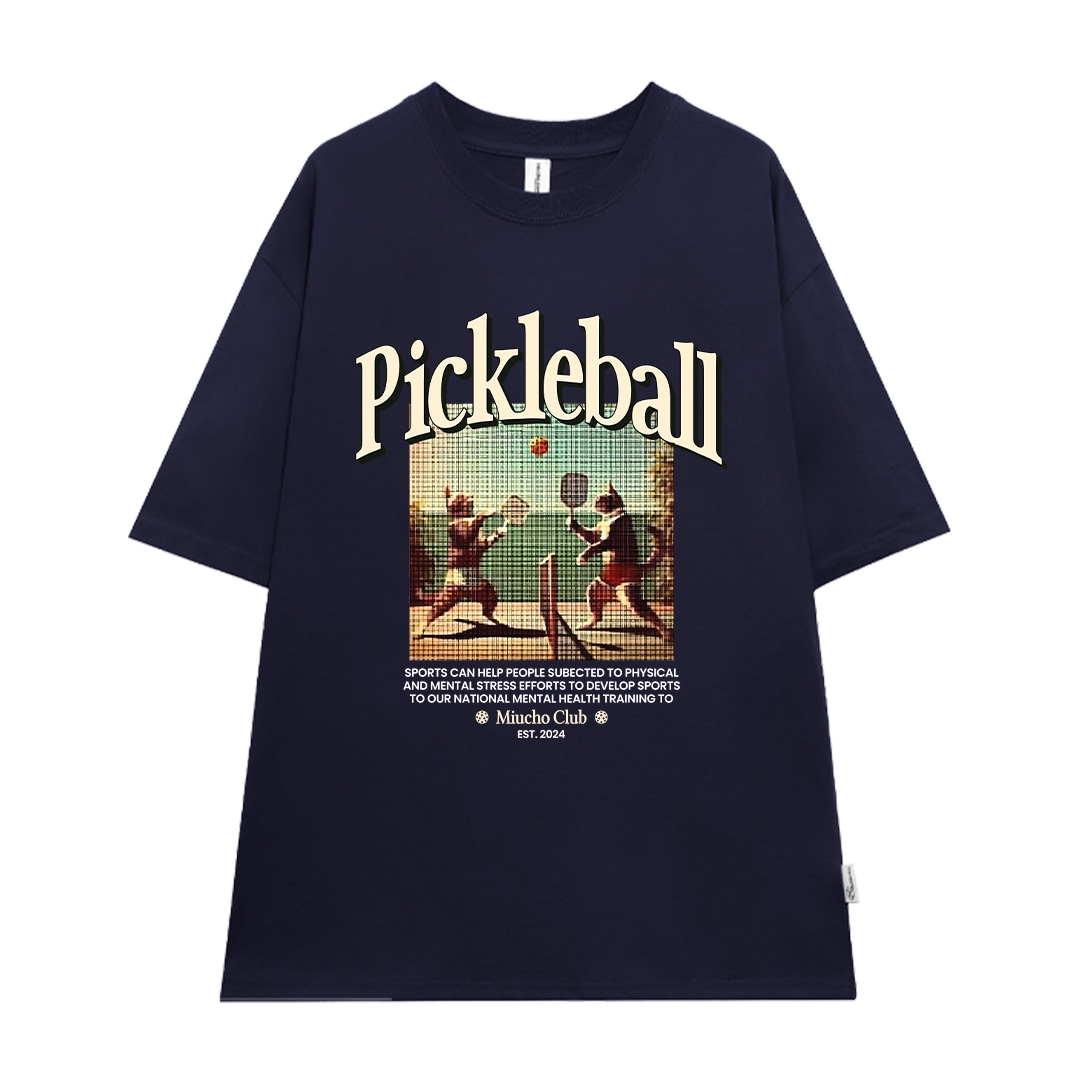 Áo thun nữ form rộng PICKLEBALL ATD1598 Miucho vải cotton 4 chiều thoáng mát cổ tròn in mix_thumbnail_14