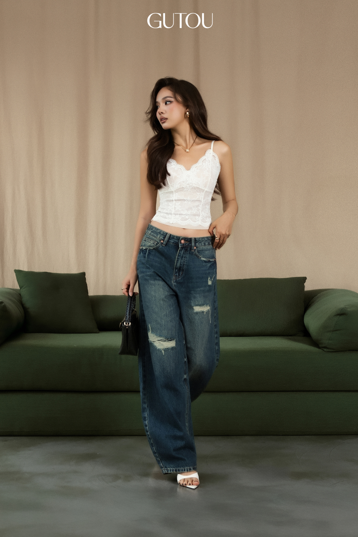 [ GUTOU ] Quần Jeans Baggy Vival Style_thumbnail_4