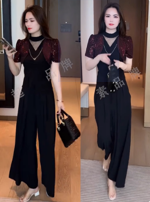 15035-Set áo thun phối kim sa  kèm quần suông lụa đũi (thun kím sa)_thumbnail_0