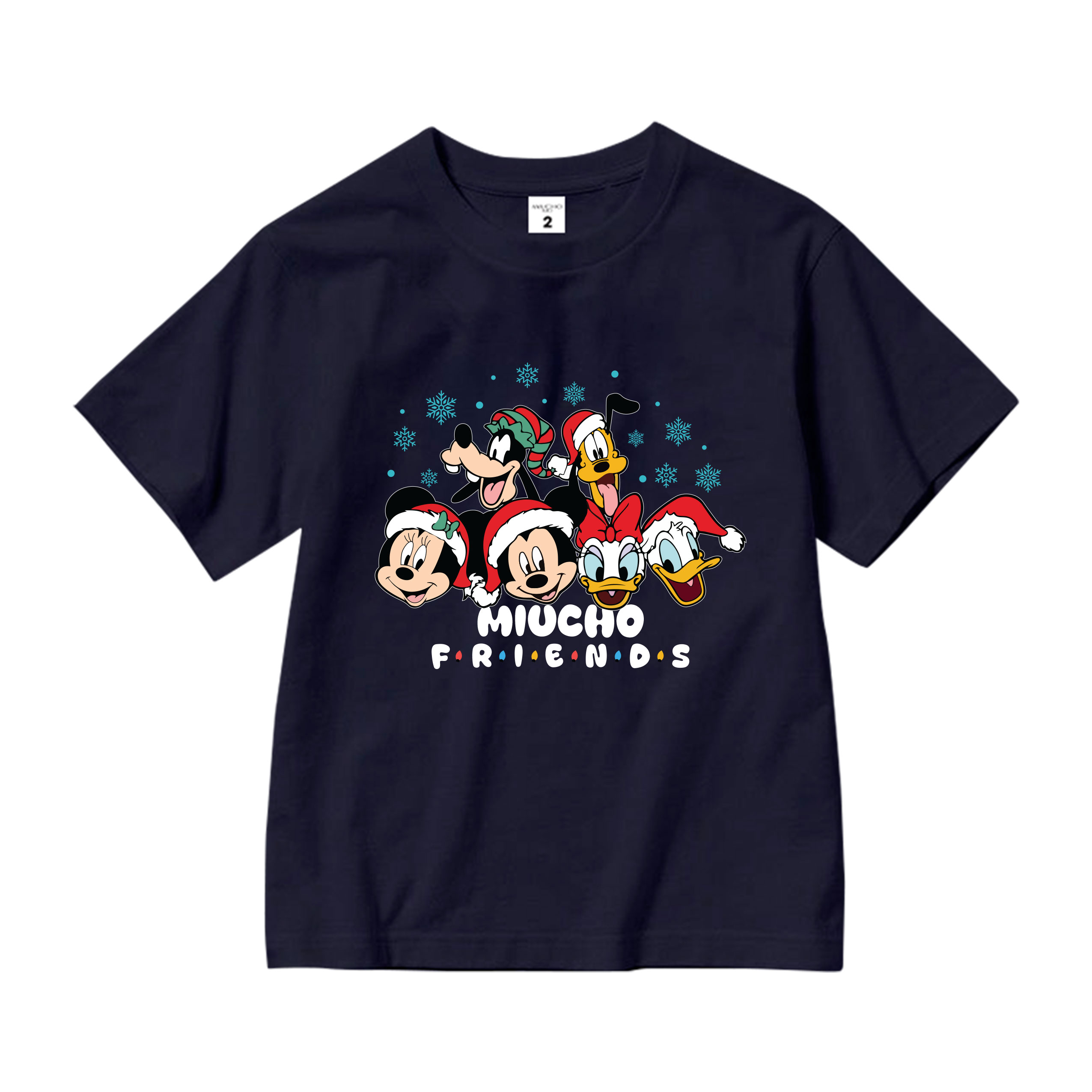 Áo thun bé gái giáng sinh noel from rộng chất vải cotton thoáng mát AED1706 Miucho Kid in graphic_thumbnail_0