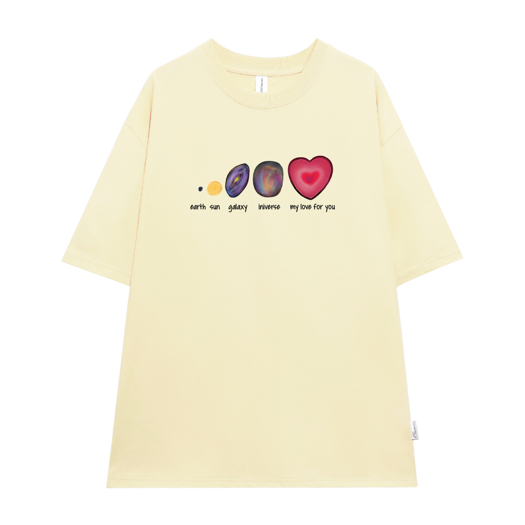 Áo thun cặp nam nữ form rộng 1958 Miucho vải 4c cotton 220gsm thoáng mát cổ tròn in mix_thumbnail_8