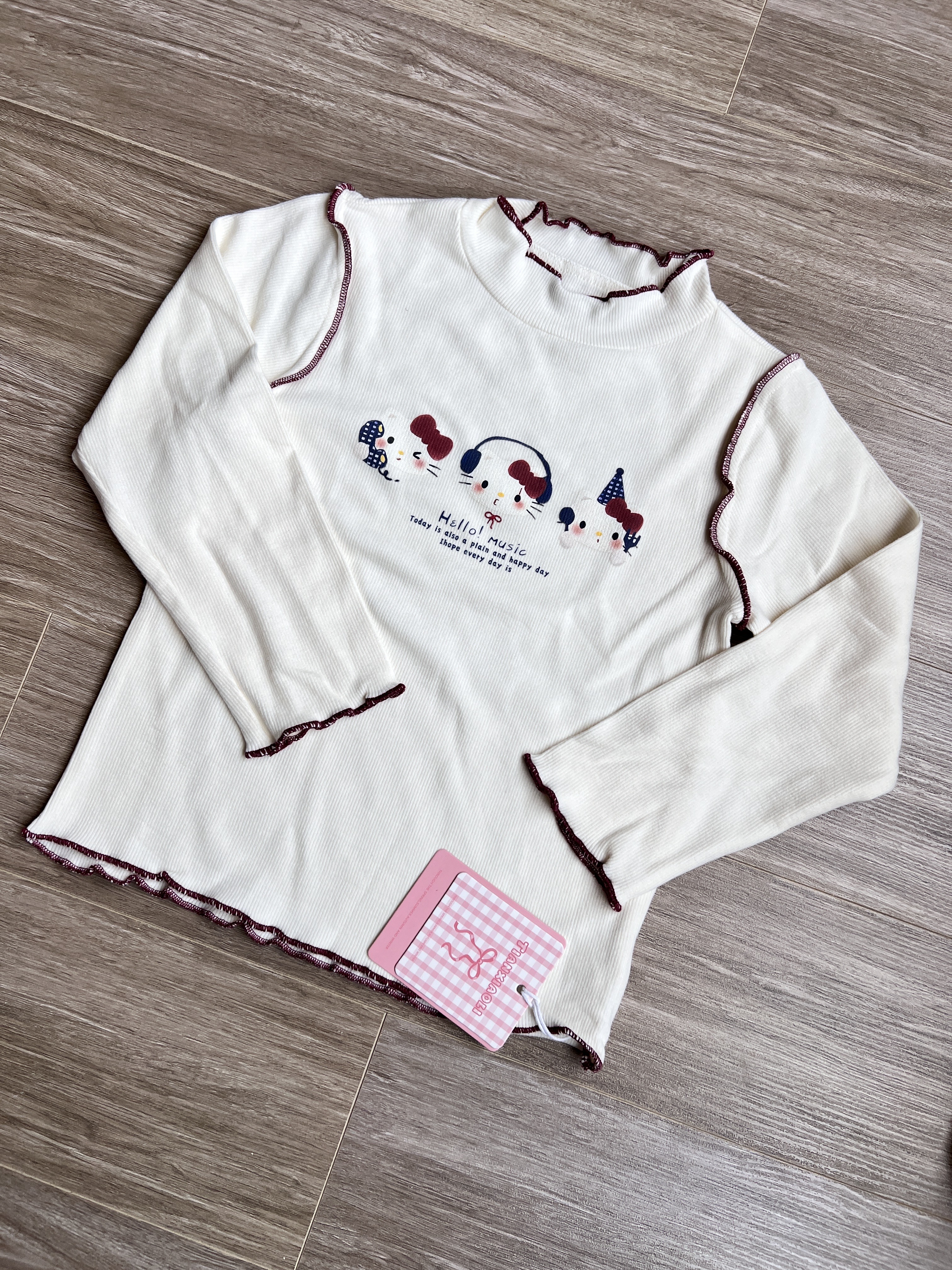 (G186) Áo thun kem họa tiết Kitty Tianxiaoli_thumbnail_0