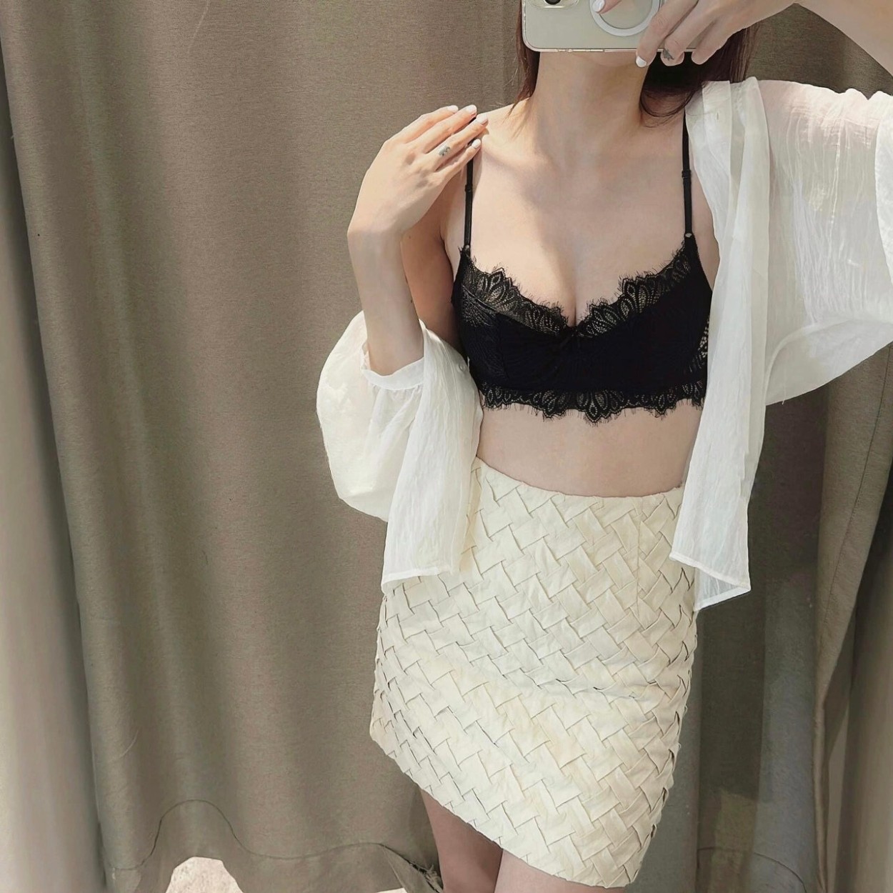 [Mã B44] Áo Lót Nữ Ren Có Gọng Tháo Được Mút Mềm Mại Cá Tính