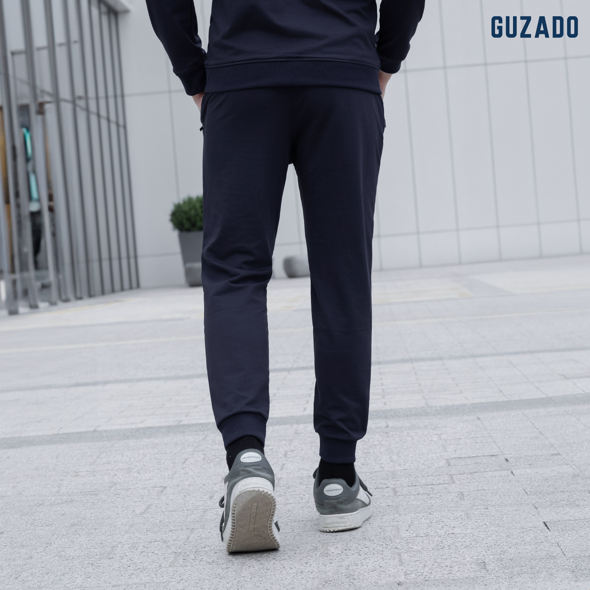 Quần Nỉ Nam GUZADO Ống Rộng Bo Gấu Thể Thao GQN01_thumbnail_11