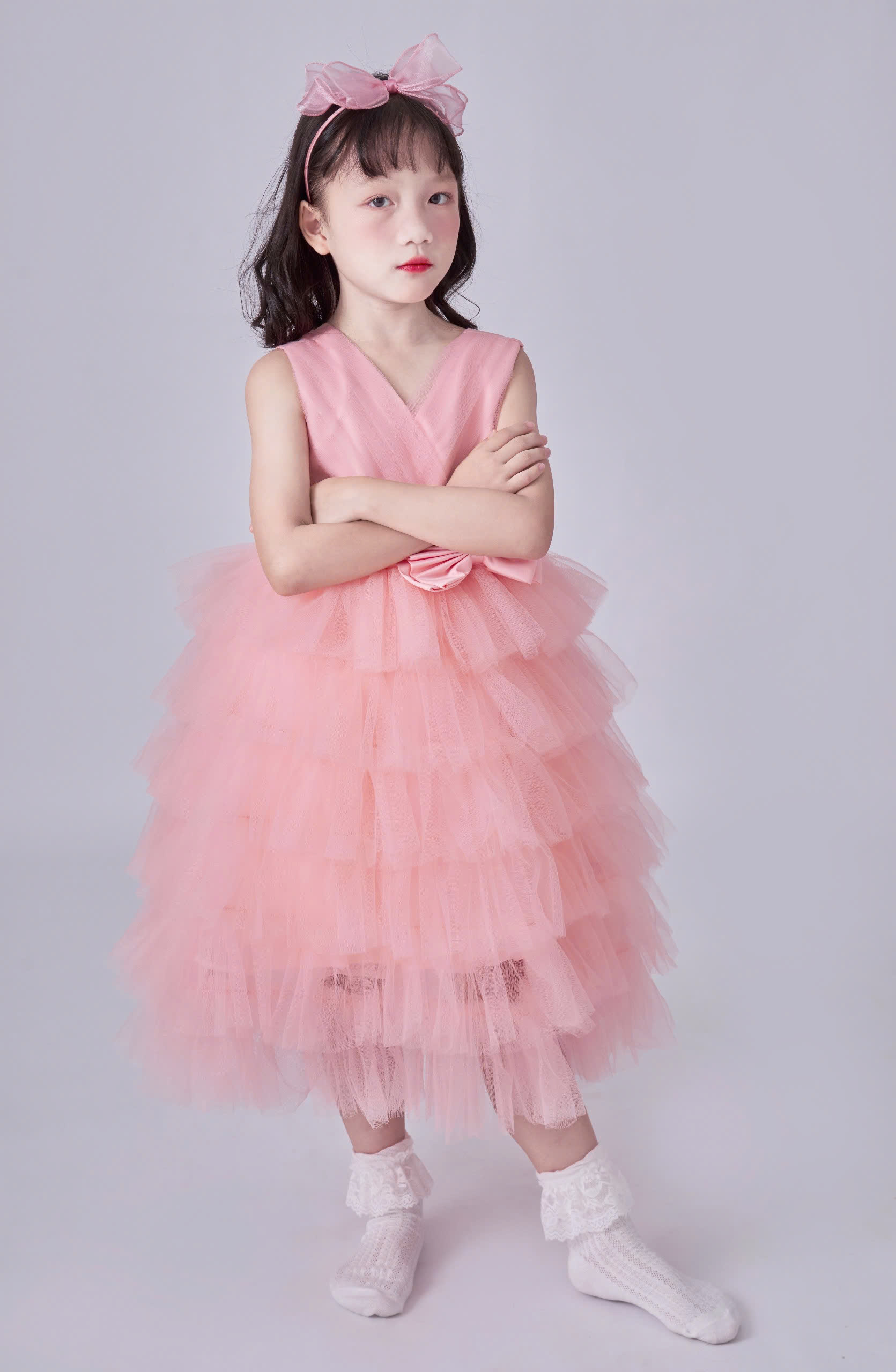 Váy công chúa xếp tầng, sát nách mát mẻ cho bé từ 7kg tới 45kg_thumbnail_1