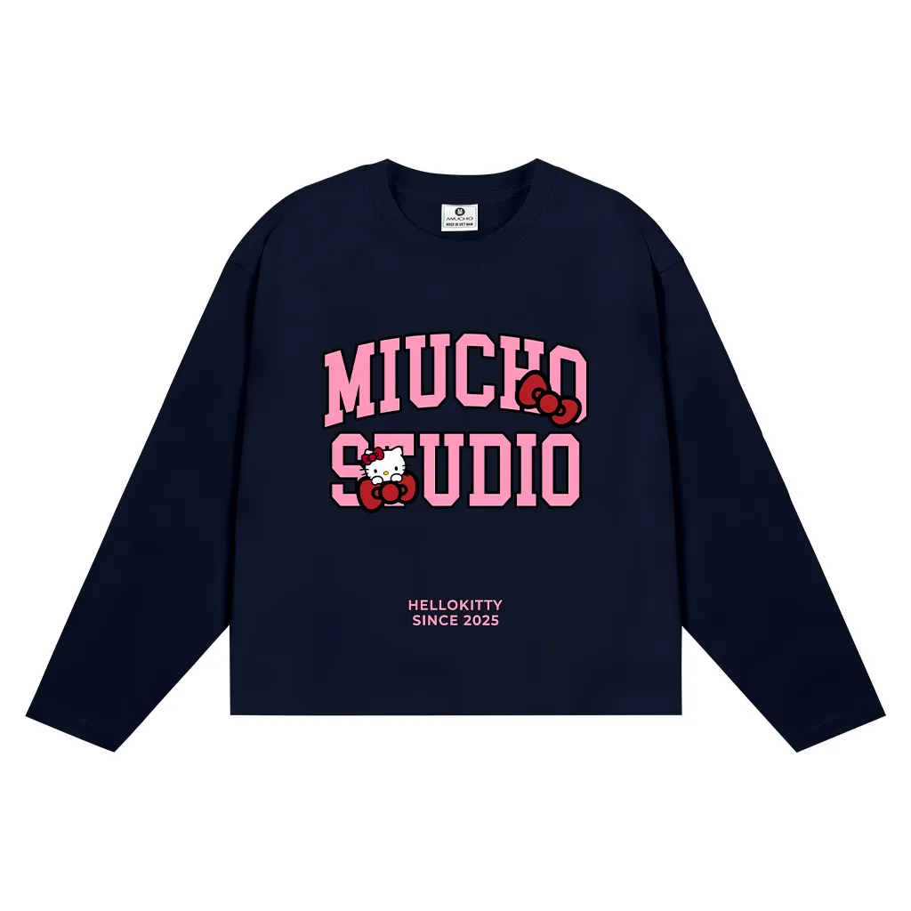 Áo thun boxy tay dài local brand Miucho Studio chất vải thấm hút tốt mát mẻ cả ngày Kitty 2804_thumbnail_12