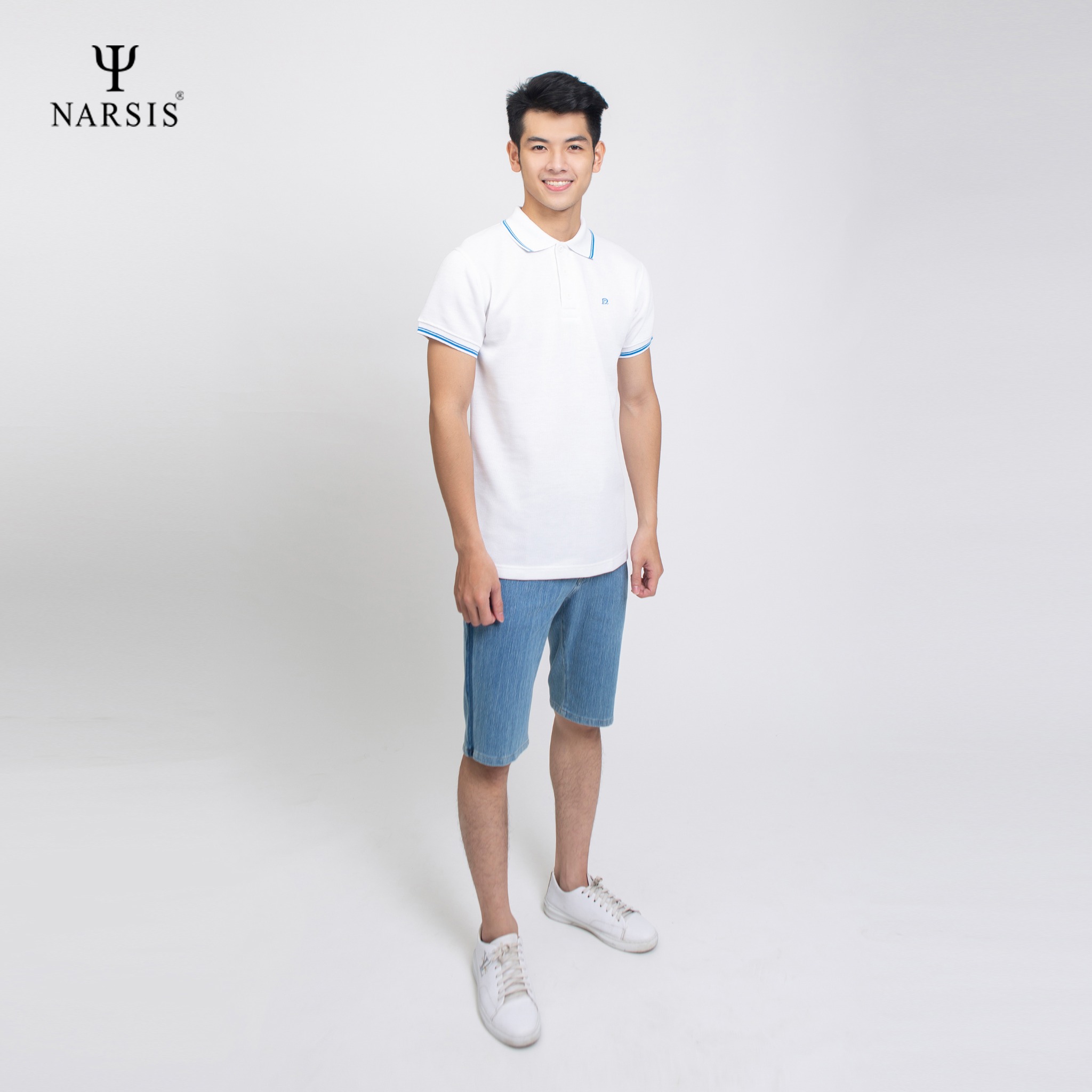 ÁO POLO CÓ CỔ NAM D4021 NARSIS CHẤT LIỆU THOÁNG MÁT, DỄ CHỊU, THOẢI MÁI CẢ NGÀY, DỄ VẬN ĐỘNG