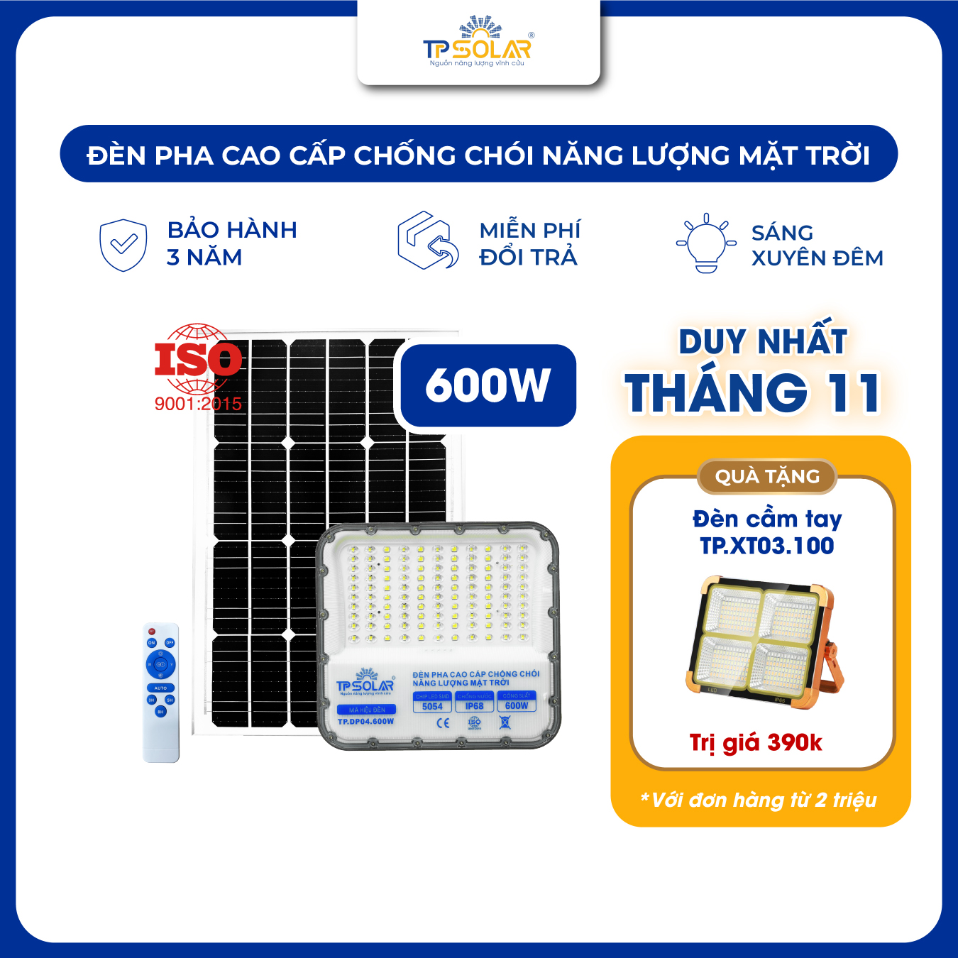 Đèn pha cao cấp chống chói năng lượng mặt trời (TP.DP04.600 / TP.DP04.1000)_thumbnail_1