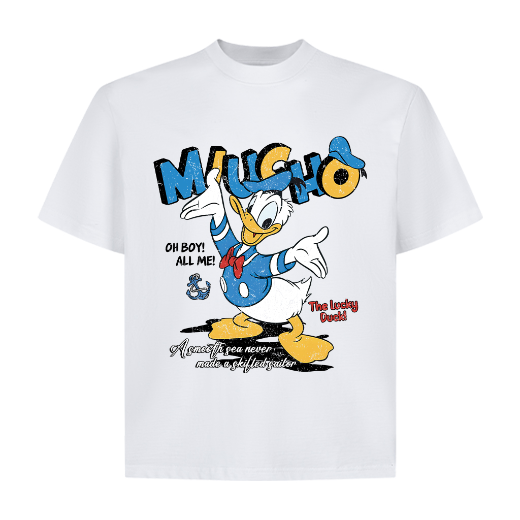 Áo thun boxy in mix AXD2367 Miucho chất vải cotton 2 chiều mềm mại thoáng mát dày dặn