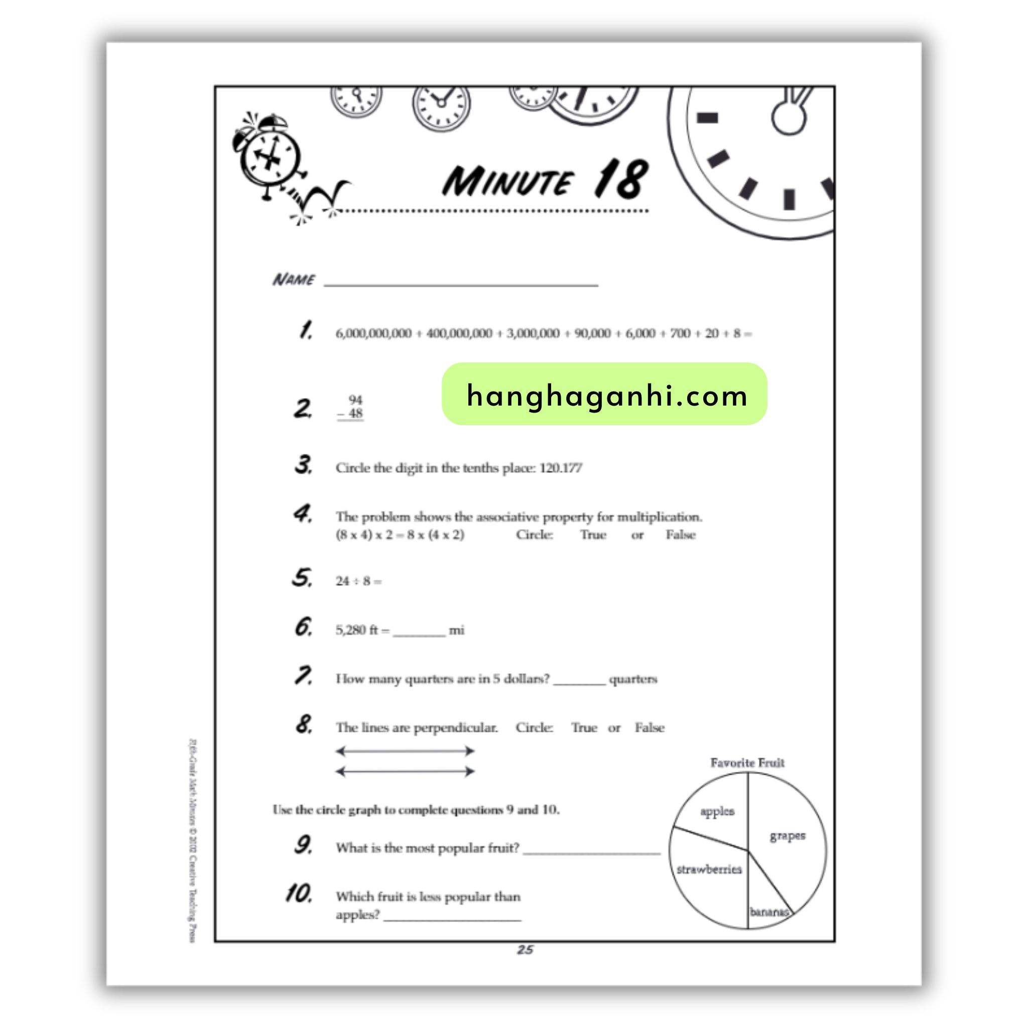 Math Minutes Grade 5- Sách Toán Tiếng Anh cho bé lớp 5_thumbnail_7