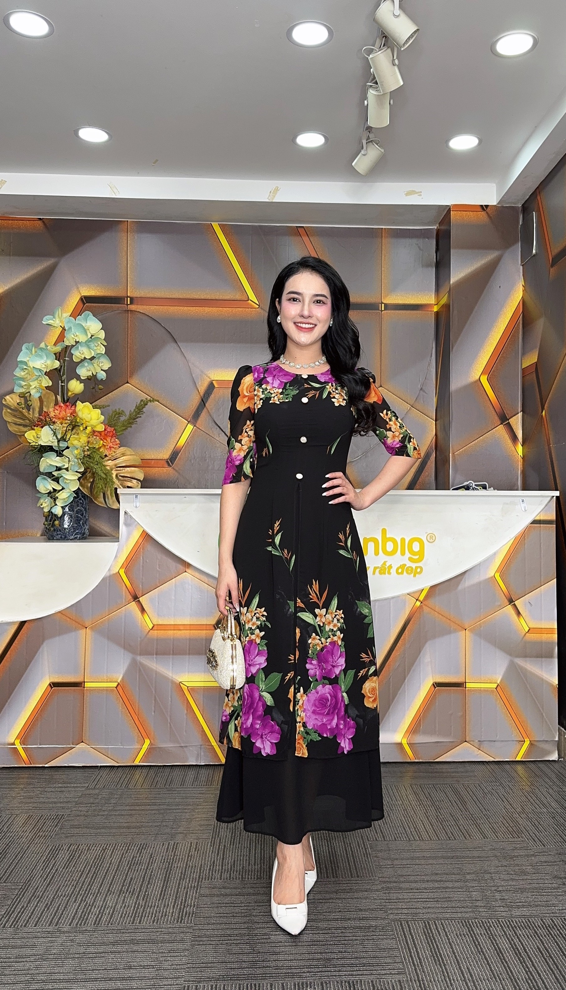 Đầm cách tân - Y1885 - Thương hiệu Zonbig