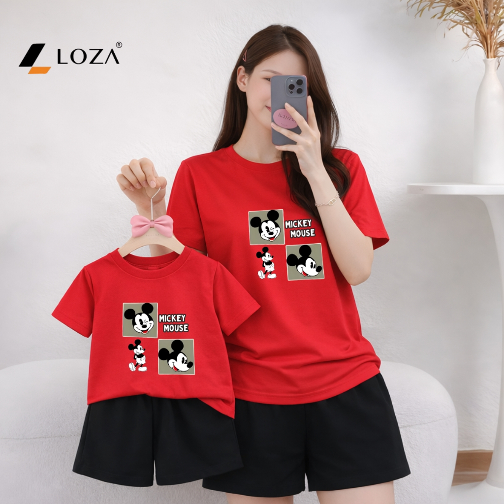 [Form rộng] Set đồ đôi mẹ và bé hình MICKEY - Loza BP632-SB632_thumbnail_1