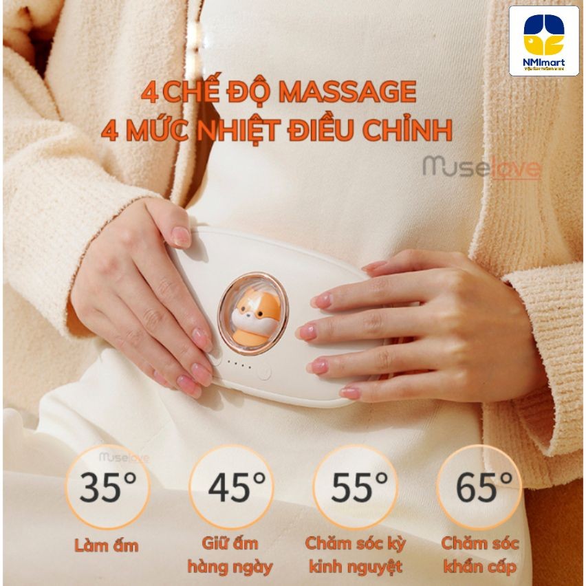 Đai Đeo Massage NMIMART Làm Ấm Bụng, Giảm Đau Cho Phụ Nữ Đến Kì DSB01_thumbnail_8