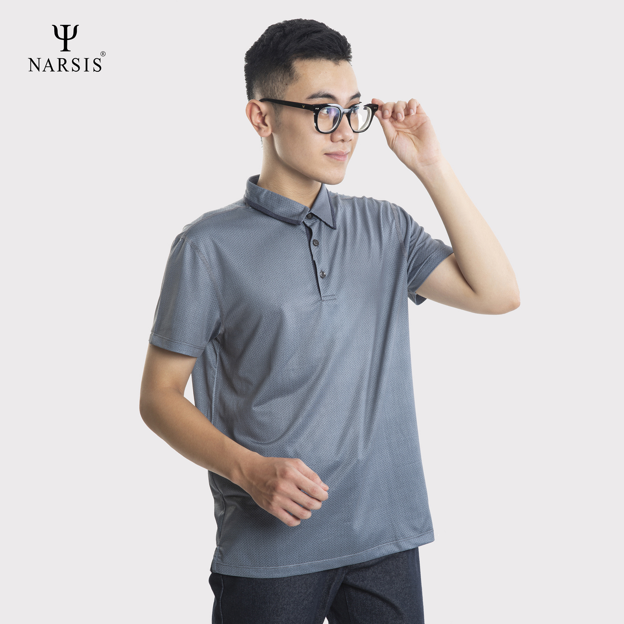 ÁO POLO CÓ CỔ NAM D0011 NARSIS VẢI COTTON SPANDEX CO GIÃN, THOÁNG MÁT, CHẤT LIỆU CHỐNG NHĂN, ĐÀN ..._thumbnail_3