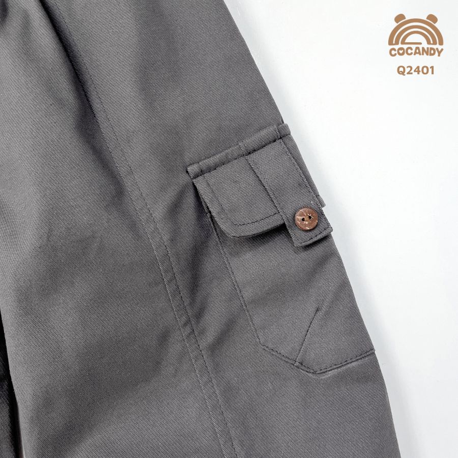 Quần dài GHI ĐẬM 1 túi cúc bo gấu_thumbnail_3