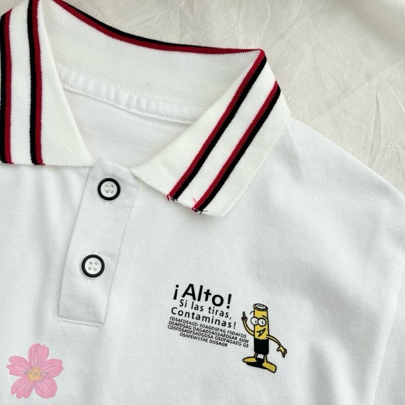 (A5) Áo Polo Mềm cổ kẻ Họa Tiết Siêu Đáng Yêu Phong Cách Hàn Quốc Cho Bé Trai Mẫu Mới Xuân Hè QCCC 2025_thumbnail_3