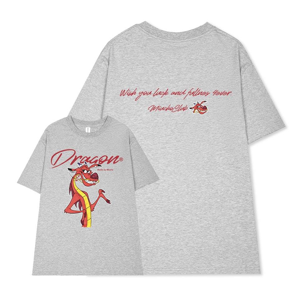 Áo thun Tết 2024 hình rồng form rộng local brand ATD845 Miucho tay ngắn vải cotton cổ tròn in graphic_thumbnail_12