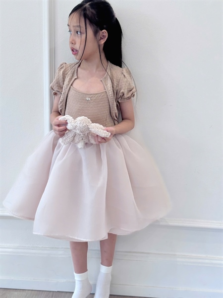 Charlotte Organza Dress '25 (Váy Organza x Áo Cardigan)_thumbnail_1