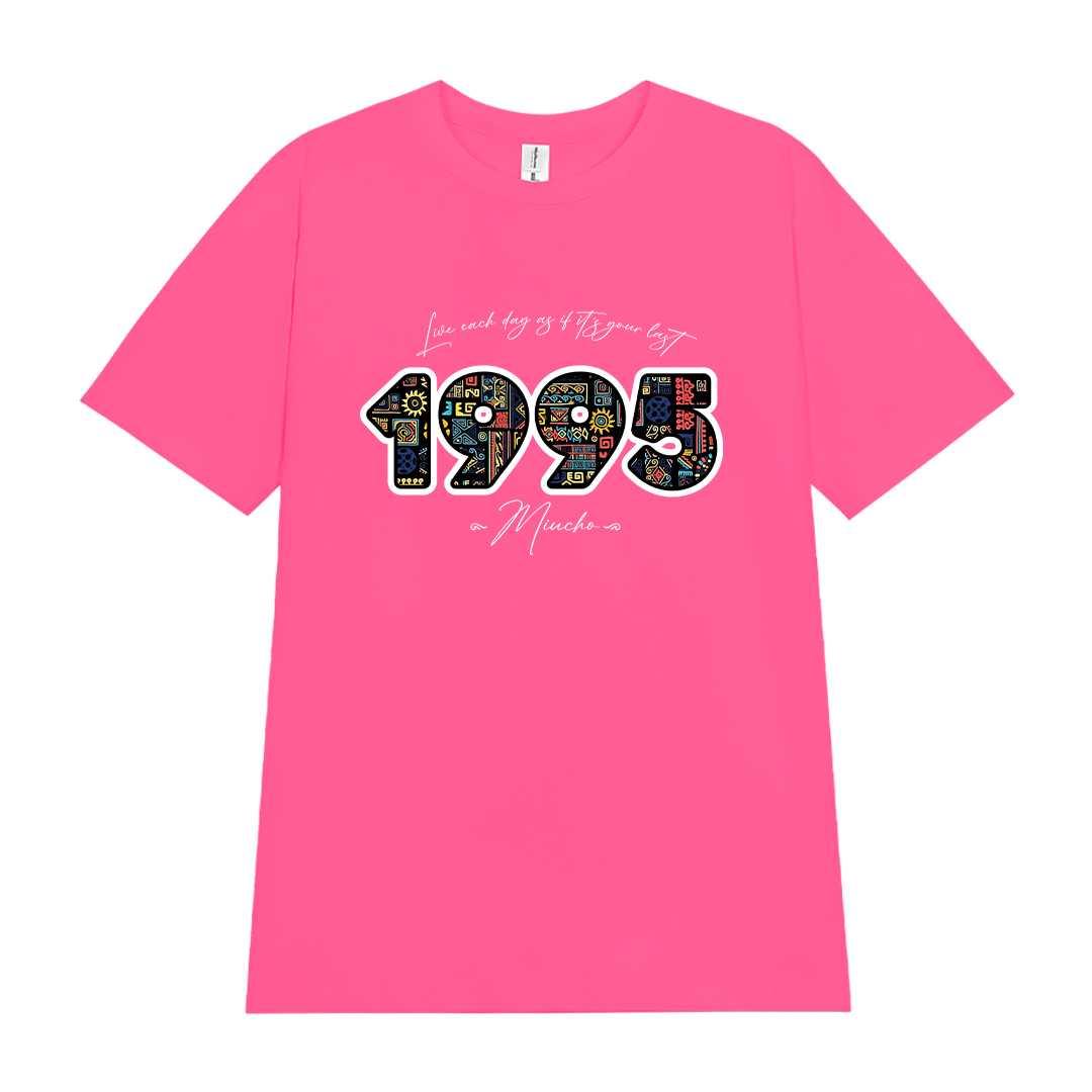 Áo thun nữ in năm sinh 1995 form vừa regular vải cotton 4c thoáng mát ARD1782 Miucho Chic in mix_thumbnail_10