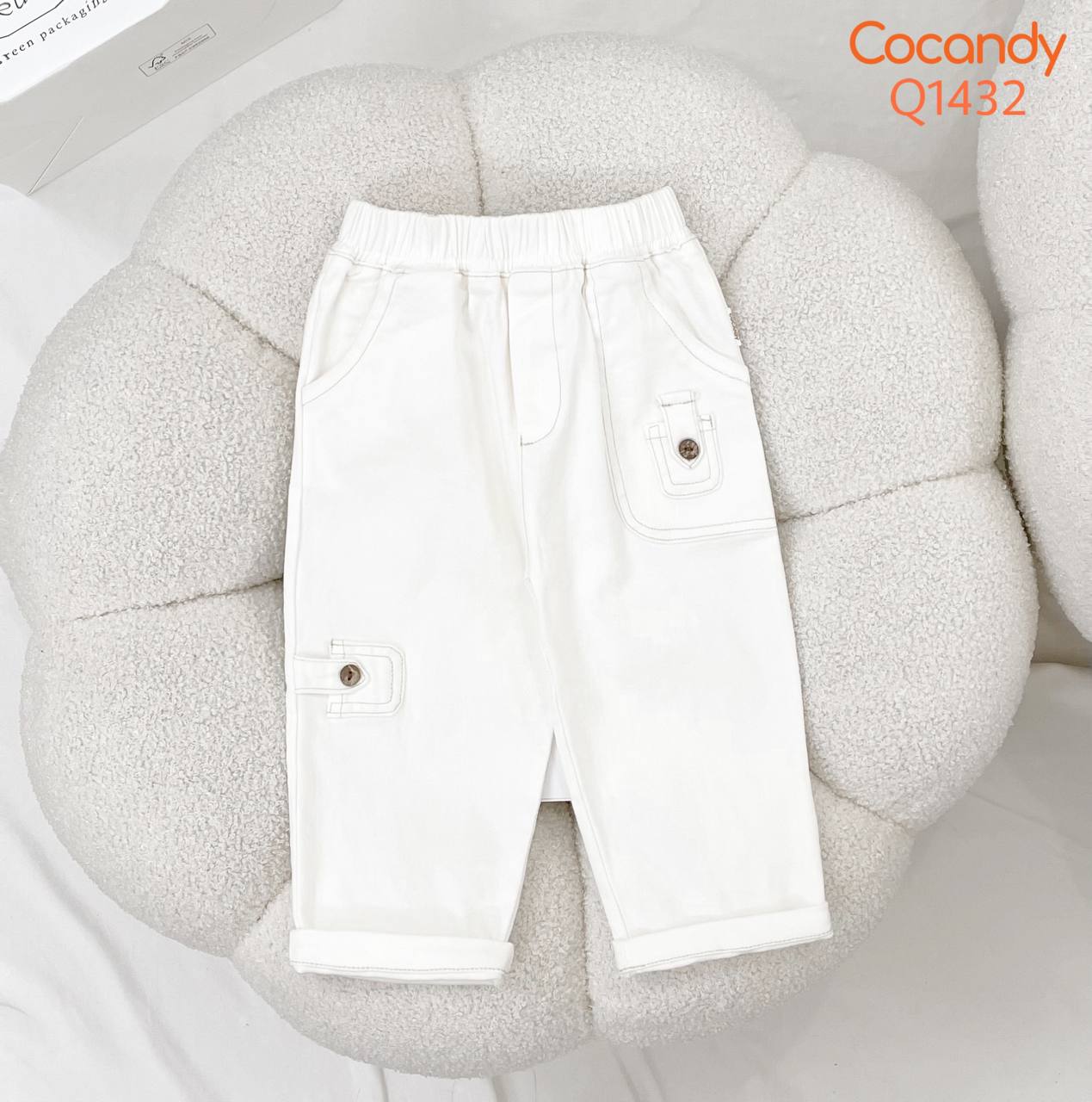 Quần dài kaki chun TRẮNG 2 túi nhỏ_thumbnail_0