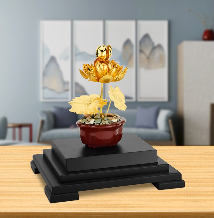 Hoa sen mạ vàng 24k _thumbnail_2